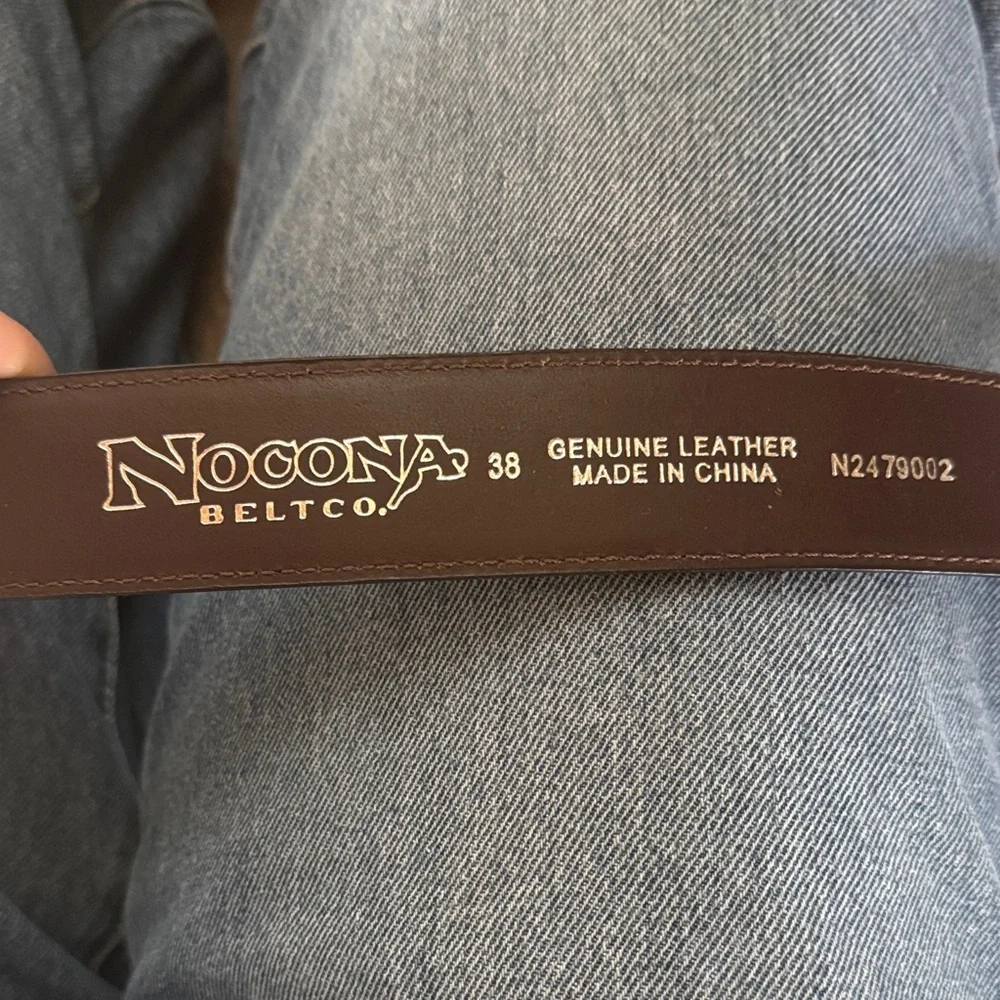 Nocona Dark Brown Leather‎ Belt